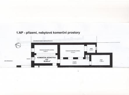 Prodej obchodní prostor, 85 m²