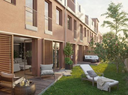 Přízemní byty mají předzahrádky | Byty na návsi 