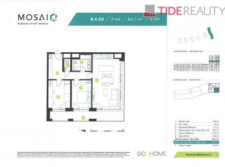 Prodej bytu, 3+kk, 85 m²