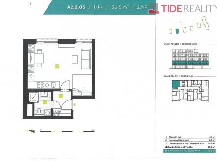 Prodej bytu, 1+kk, 36 m²