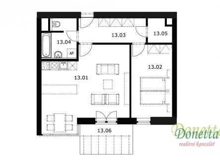 Prodej bytu, 2+kk, 60 m²