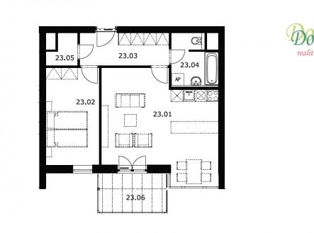 Prodej bytu, 2+kk, 60 m²