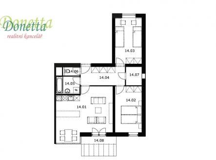 Prodej bytu, 3+kk, 73 m²