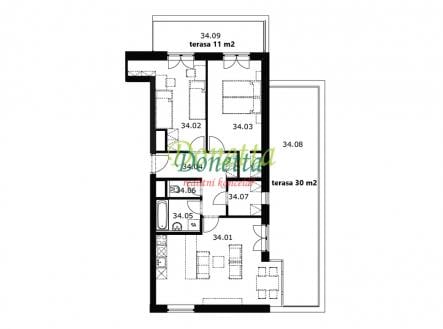 Prodej bytu, 3+kk, 77 m²