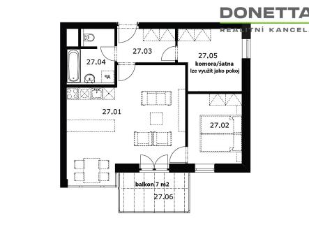 Prodej bytu, 2+kk, 69 m²