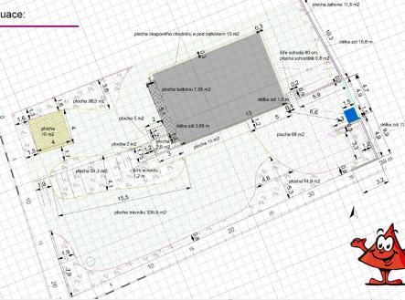 Prodej domu Chotoviny u Tábora - projekt zahrady
