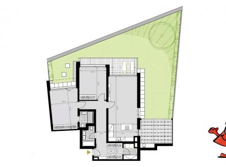 Pronájem bytu, 3+kk, 116 m²