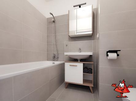 Pronájem bytu Praha 8 staré Ďáblice Křižanská - koupelna III