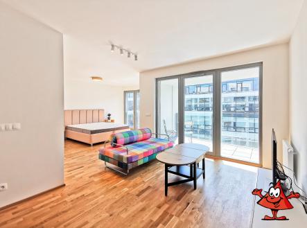 Pronájem bytu Praha 8 Karlín Breitfeldova - obývák