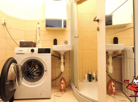 Pronájem bytu 1+KK v ulici Na vítězné pláni, Praha 4 - Nusle - koupelna s WC