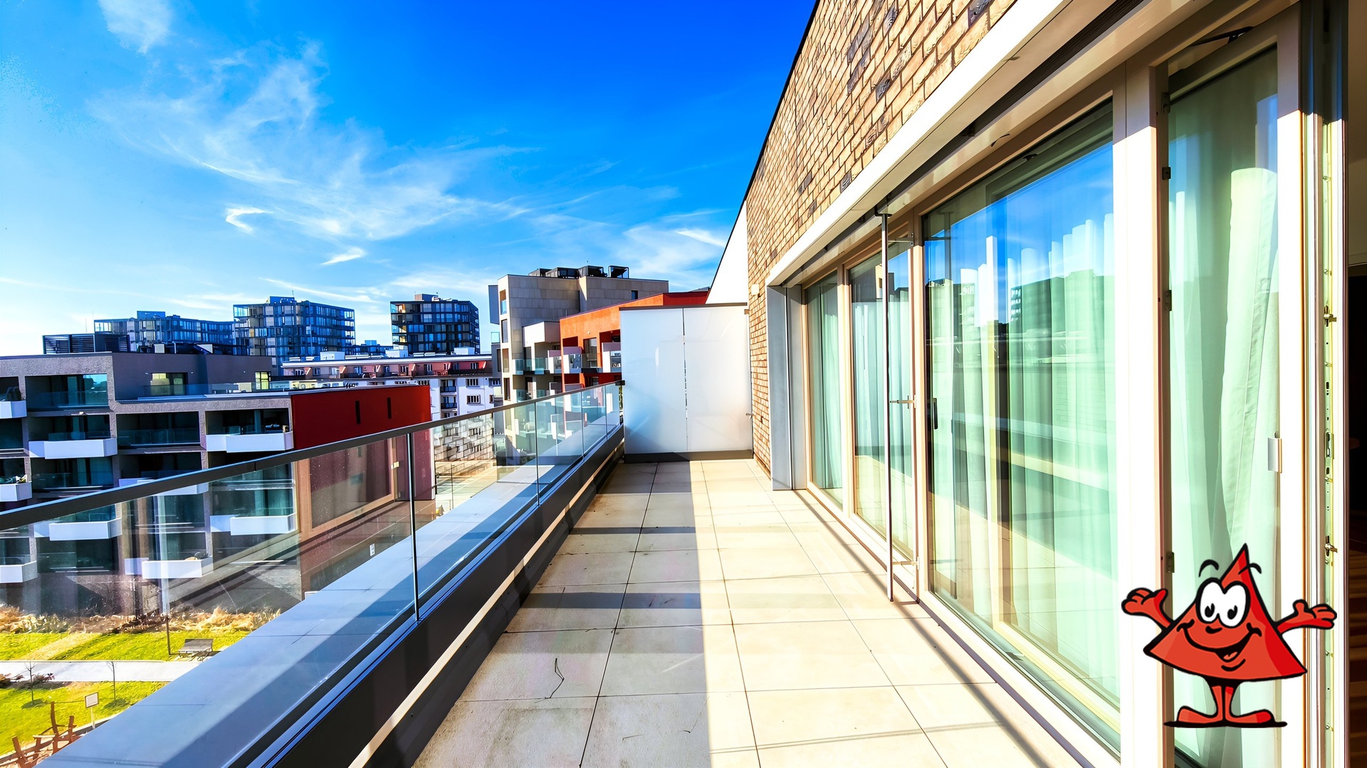 Malešická 3+KK s Terasou a 2x gar -terasa