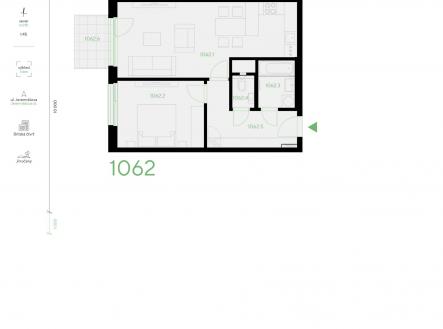 Prodej bytu, 2+kk, 56 m²