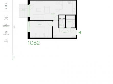 Prodej bytu, 2+kk, 56 m²