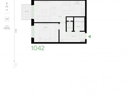 Prodej bytu, 2+kk, 56 m²