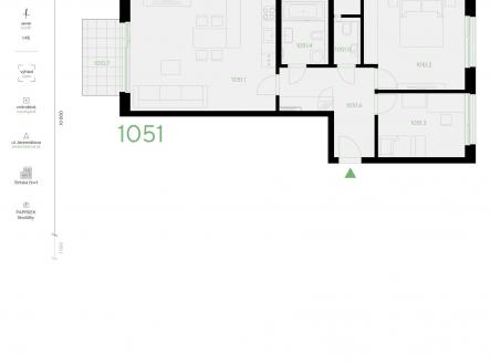 Prodej bytu, 3+kk, 77 m²