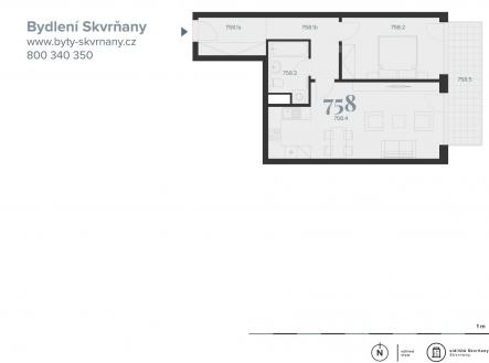 Prodej bytu, 2+kk, 61 m²