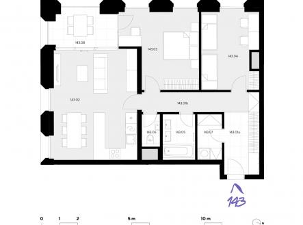 Prodej bytu, 3+kk, 90 m²