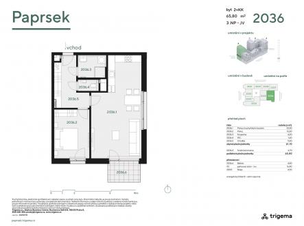 Prodej bytu, 2+kk, 61 m²