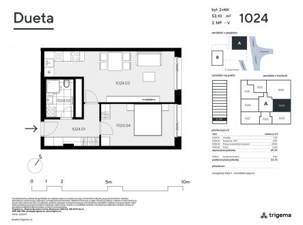 Prodej bytu, 2+kk, 49 m²