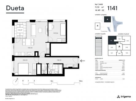 Prodej bytu, 3+kk, 66 m²