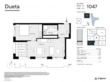 Prodej bytu, 2+kk, 46 m²