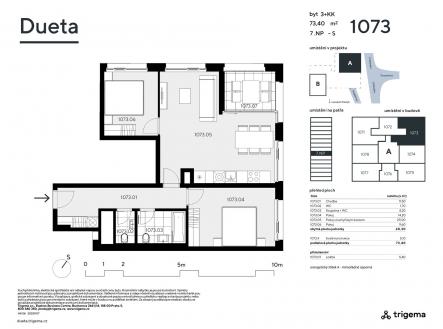 Prodej bytu, 3+kk, 68 m²