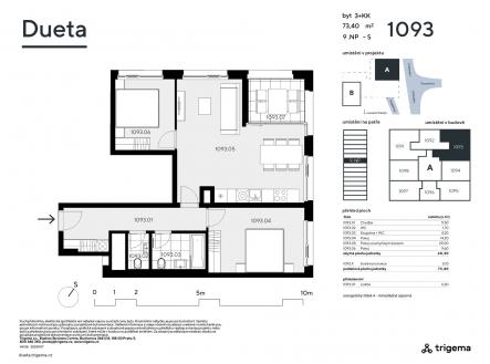 Prodej bytu, 3+kk, 68 m²