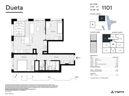 Prodej bytu, 3+kk, 66 m²