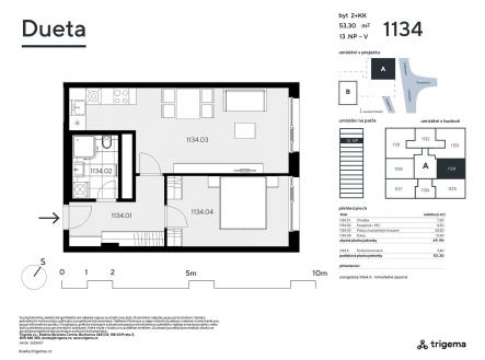 Prodej bytu, 2+kk, 50 m²