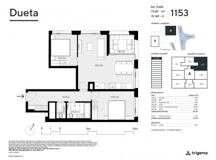 Prodej bytu, 3+kk, 68 m²
