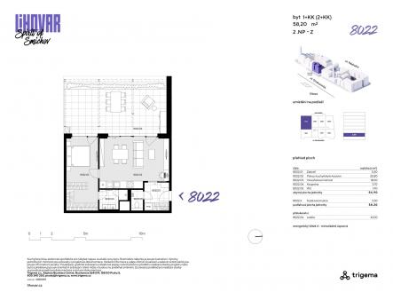 Prodej bytu, 1+kk, 55 m²