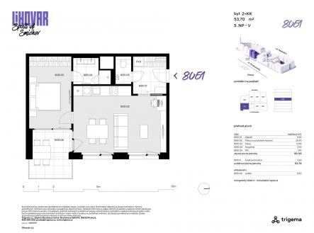 Prodej bytu, 2+kk, 50 m²