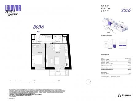 Prodej bytu, 2+kk, 46 m²