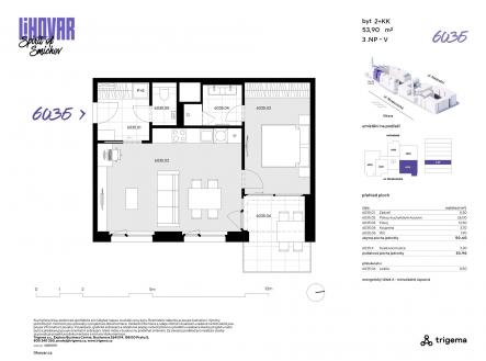 Prodej bytu, 2+kk, 50 m²
