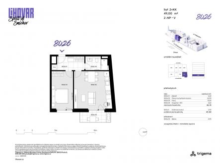 Prodej bytu, 2+kk, 46 m²