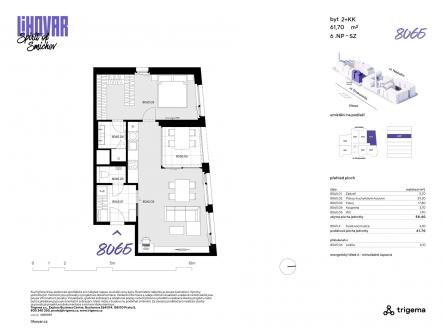 Prodej bytu, 2+kk, 58 m²