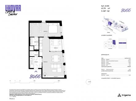 Prodej bytu, 2+kk, 58 m²