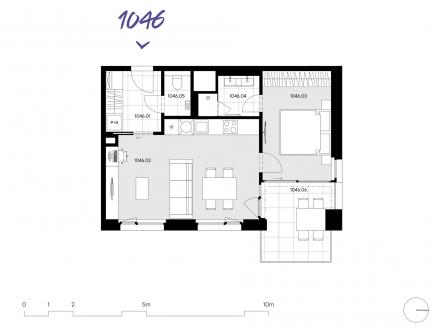 Prodej bytu, 2+kk, 51 m²