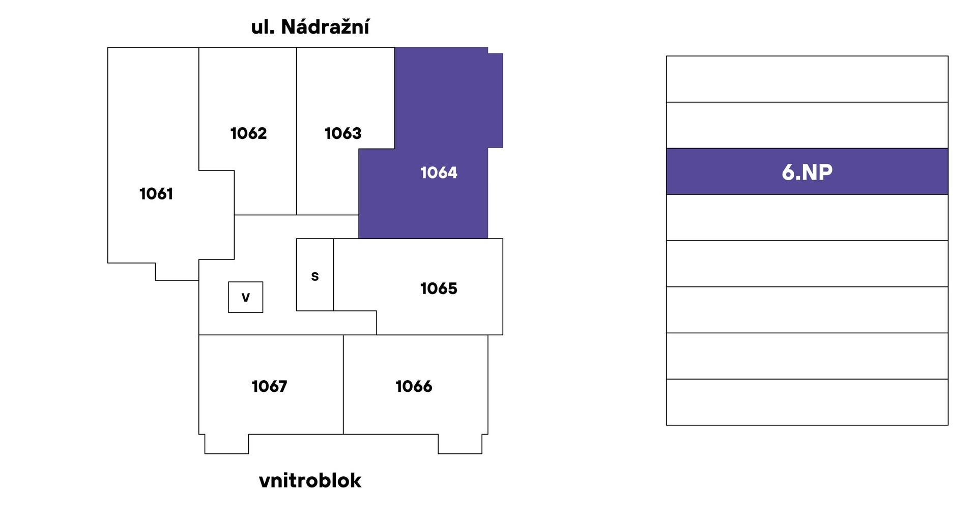 Byt č.1064 - Prostorné 3+kk (77,3 m2) s lodžií: Projekt LIHOVAR Smíchov