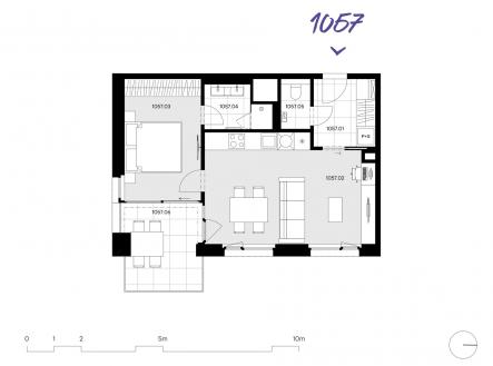 Prodej bytu, 2+kk, 51 m²
