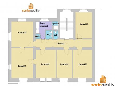 Pronájem kanceláře, 200 m²