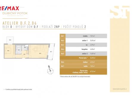 Prodej bytu, 2+kk, 67 m²