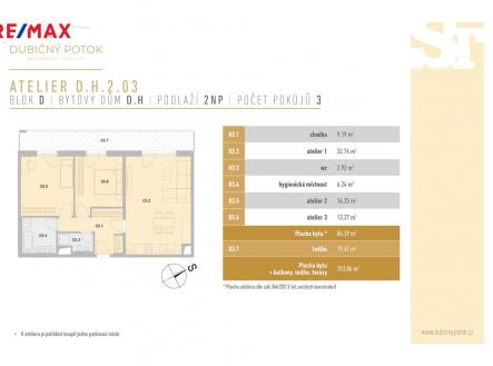 Prodej bytu, 3+kk, 103 m²