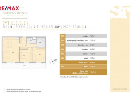 Prodej bytu, 3+kk, 104 m²