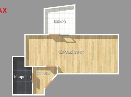 Pronájem bytu, 1+kk, 37 m²