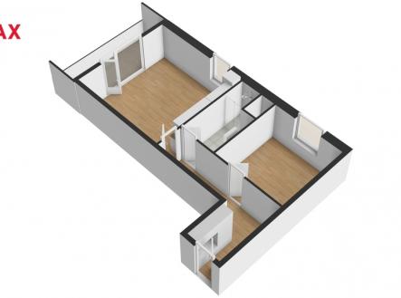 Pronájem bytu, 2+kk, 58 m²
