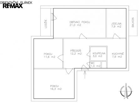 Prodej bytu, 4+1, 95 m²