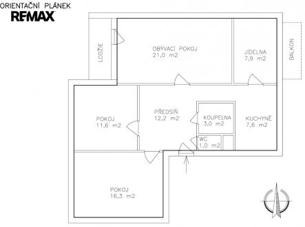 Prodej bytu, 4+1, 95 m²
