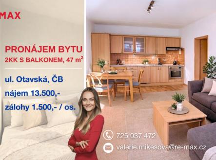 Pronájem bytu, 2+kk, 47 m²