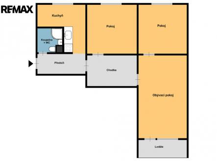Pronájem bytu, 3+1, 78 m²